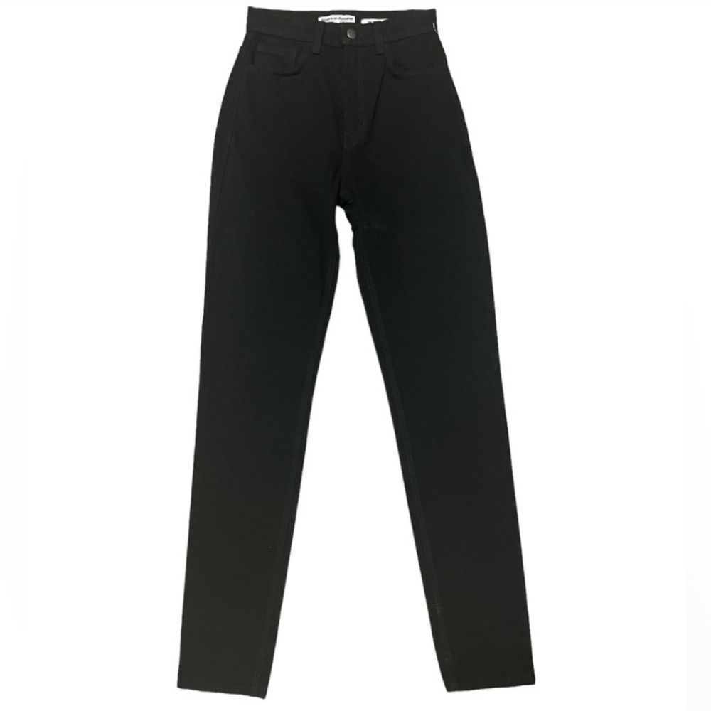 American apparel high rise black boot cut jeans size 24 NWOT